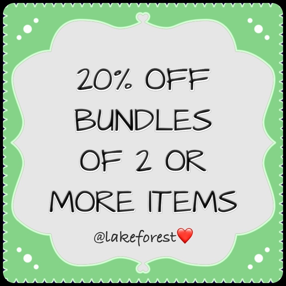 20% OFF BUNDLES OF 2 OR MORE❤️